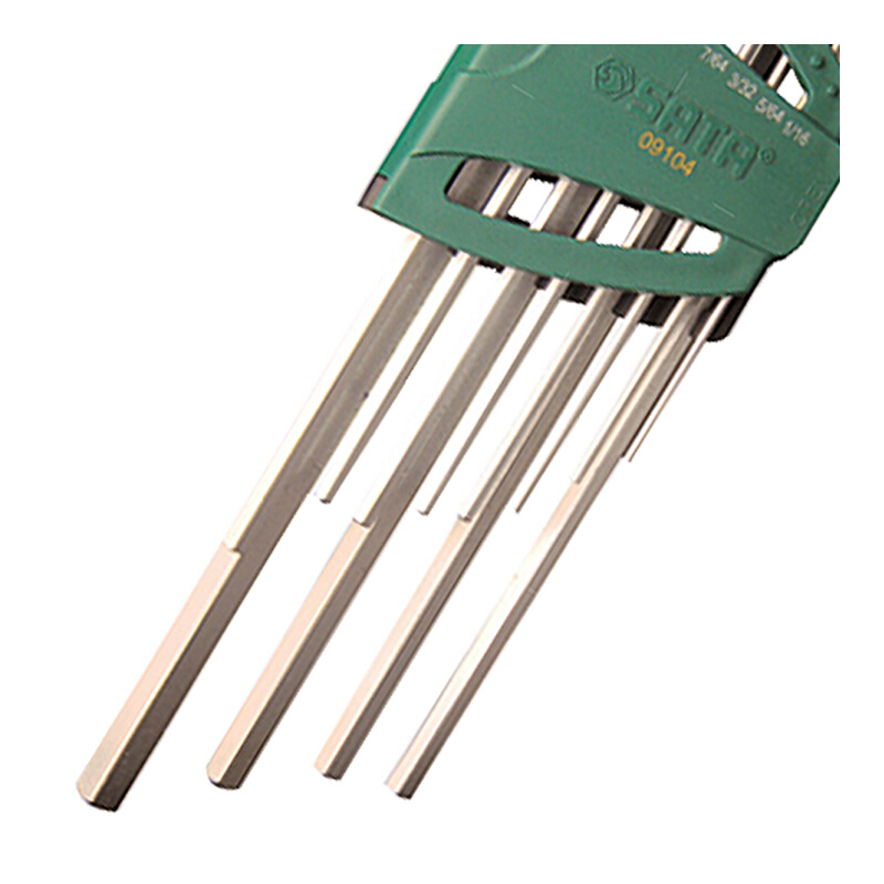 世达（SATA）09104 12件英制特长内六角扳手套装