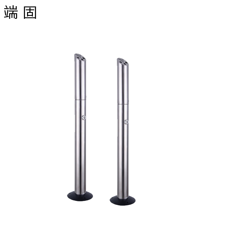 端固 立式烟灰柱户外垃圾桶 圆形镜光/个高清大图
