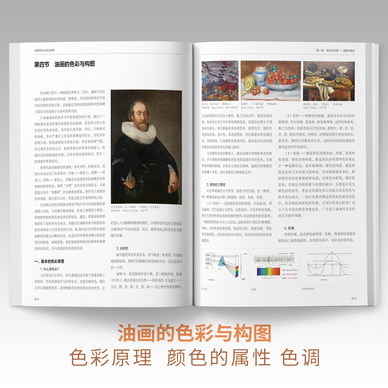 [正版]油画色彩与技法研究肖峰吴国荣中国美术学院出版教程书临摹范本风景人物静物写生色调完整稿手绘画画古典艺术美术生写实