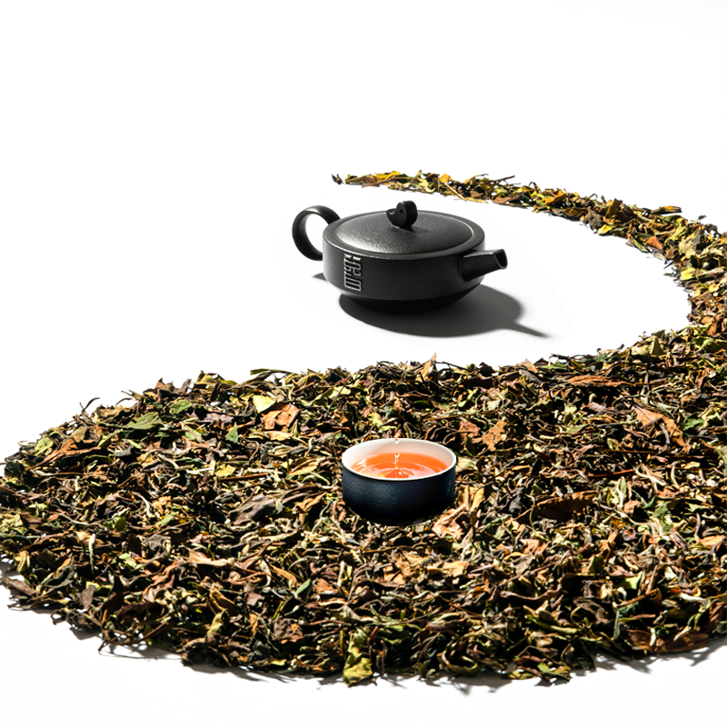 鱼玥 大兑白茶叶茶具套装(福鼎白茶200g、茶杯x2、茶壶x1)(单位:盒)高清大图