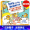 [正版]英文原版绘本 Five Little Monkeys 五只小猴子5个故事精装合集 廖彩杏书单 jumping