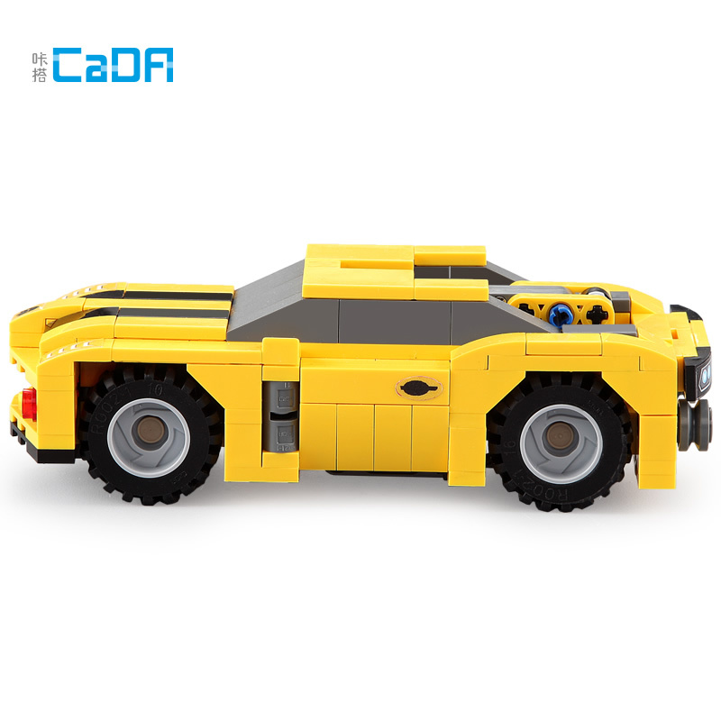双鹰咔搭CaDA 大黄蜂变形金刚玩具 变形机器人 儿童积木拼插玩具 C52020