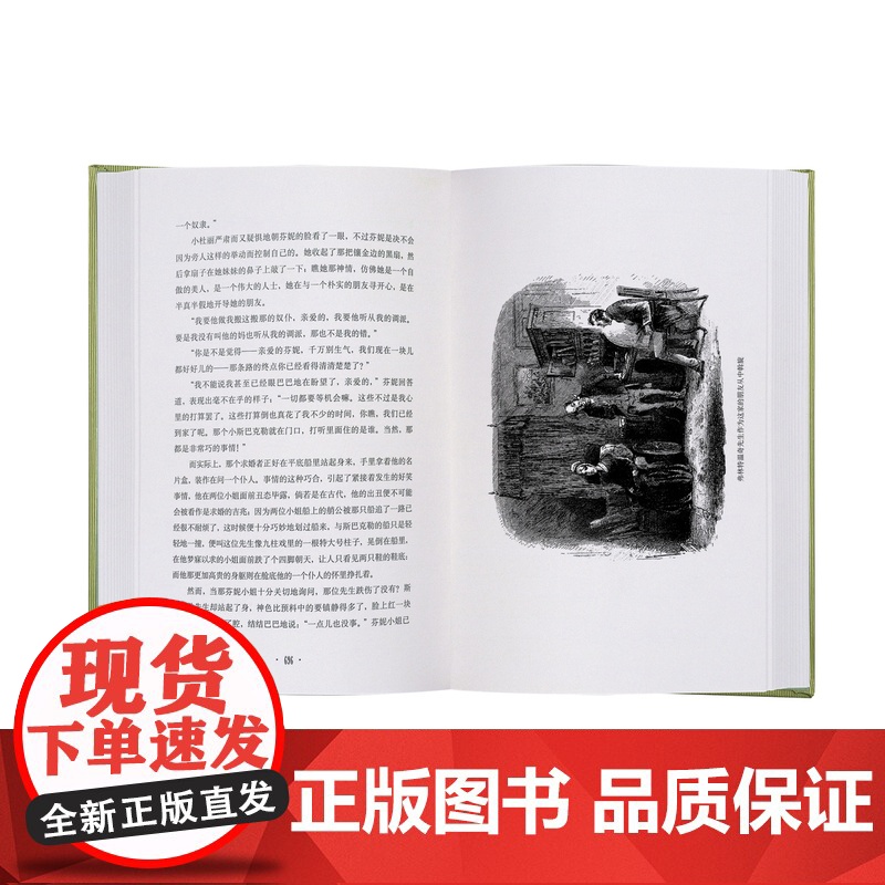 小杜丽(全二册)(插图珍藏本) [英]查尔斯·狄更斯 金绍禹 译 H.K.布朗原版插图 布面精装工艺 狄更斯经典之作高清大图