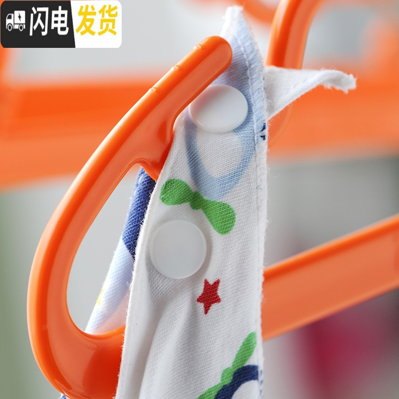 三维工匠儿童衣架小孩宝宝婴儿小号可爱卡通粉红少女心防滑家用晾衣架