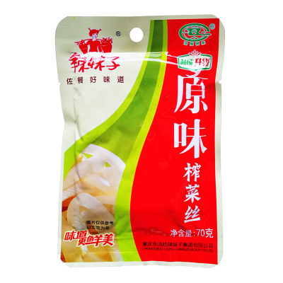 辣妹子(lameizi) 原味榨菜丝70g袋装 原味 榨菜 下饭菜 面条泡面好搭档 酱菜类 蔬菜类