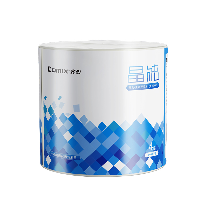 齐心 QX-JZ0001 卷纸4层140克(有芯) 100卷/箱 1箱装高清大图