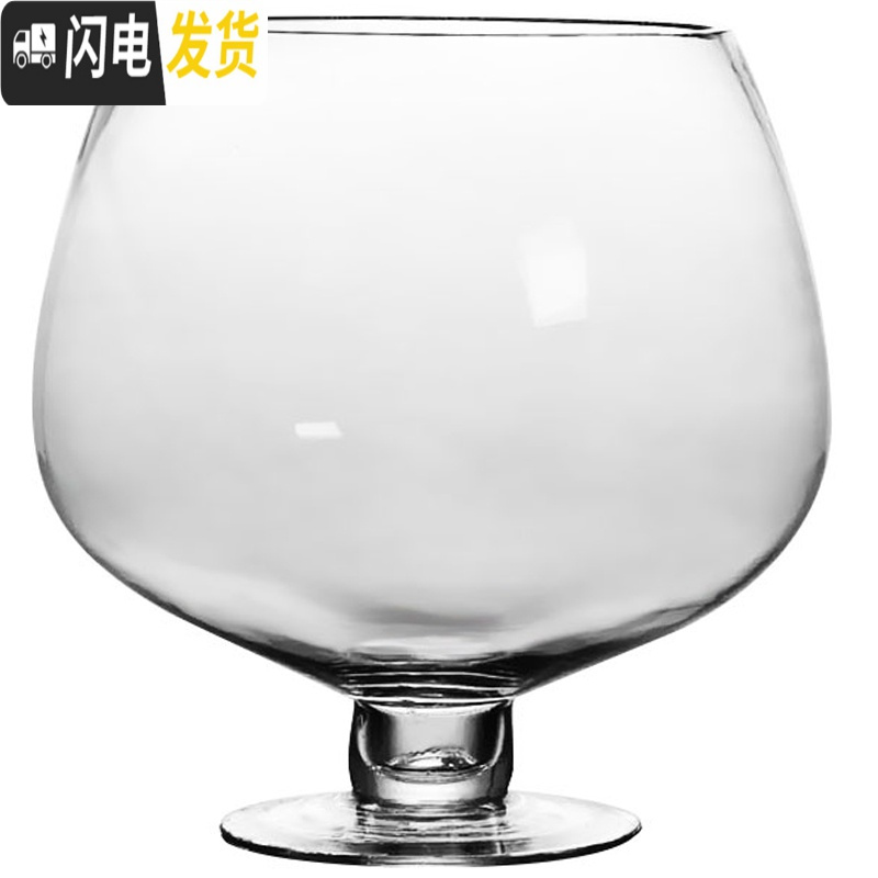 三维工匠巨大特大号酒杯超大巨型大容量啤酒杯大号红酒杯高脚杯玻璃英雄杯 3000()