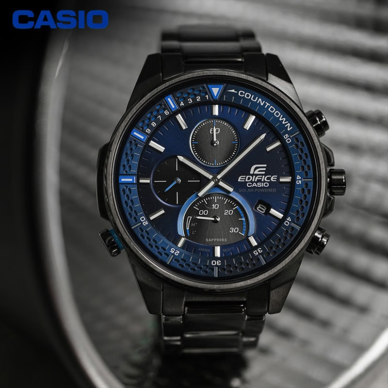 卡西欧（CASIO) EDIFICE EFS-S590YD系列 商务男表防水男士手表=