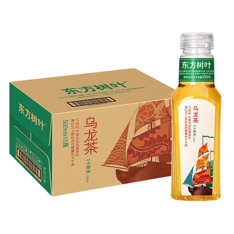 农夫山泉 东方树叶乌龙茶500ml*15瓶整箱无糖饮料高清大图