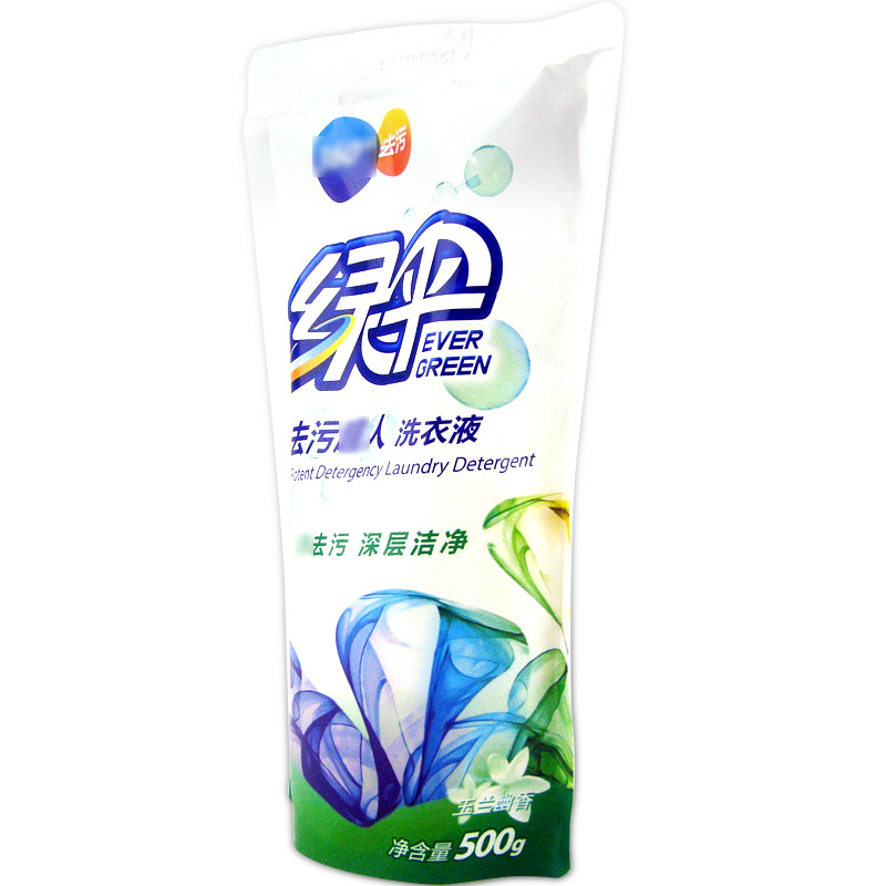 绿伞 洗衣液 500g 玉兰幽香绿色 单位:袋(JL)