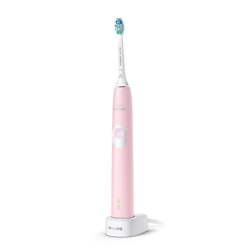 飞利浦(PHILIPS) 电动牙刷HX6806/02 净齿呵护型 成人声波震动牙刷 2种洁齿强度可选 力度感应 粉色