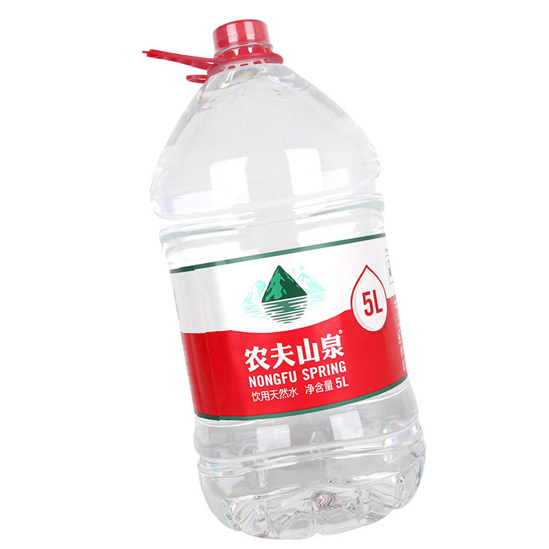 农夫山泉饮用水天然红盖瓶装5L一瓶