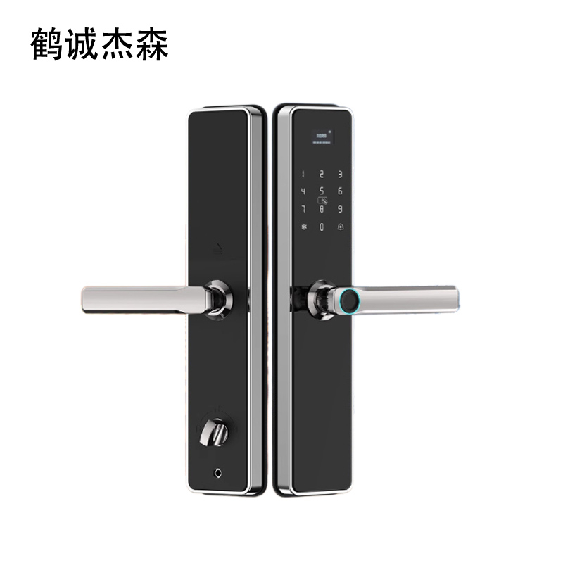 鹤诚杰森 不锈钢防水指纹锁 锁体可选 套高清大图