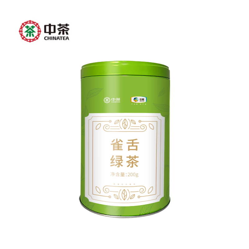 中茶茶叶春茶明前特级雀舌绿茶散茶罐装200g