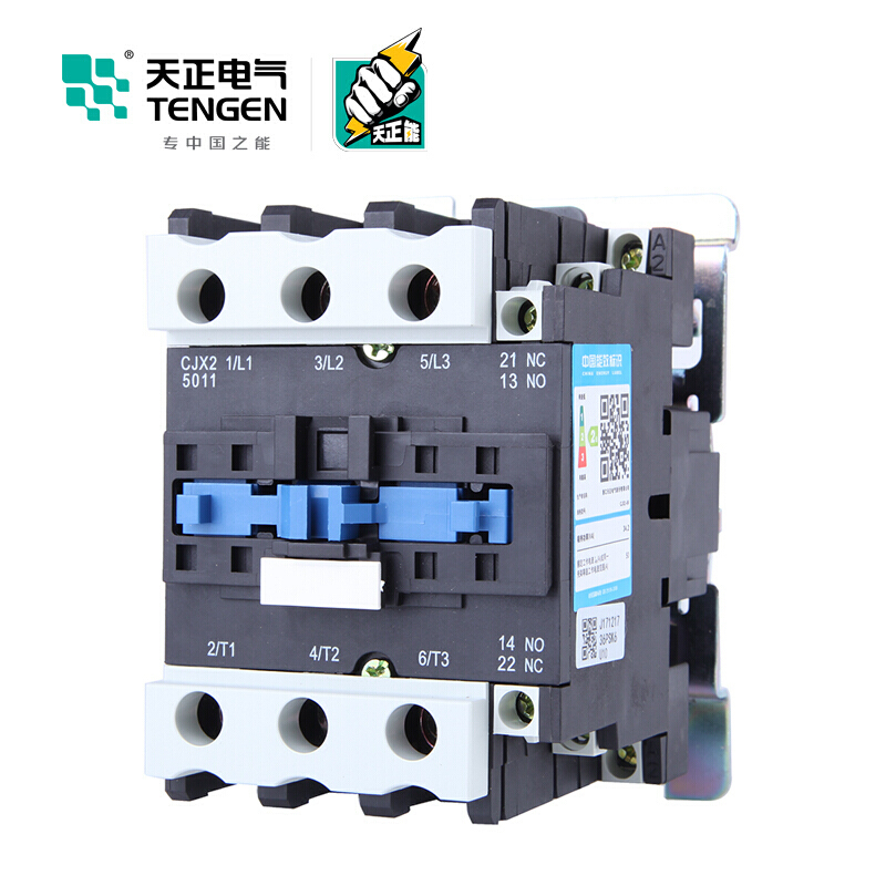 天正电气 CJX2-5011 380V 3NO 1NO+1NC 50A 50Hz 3P 02010070191 交流接触