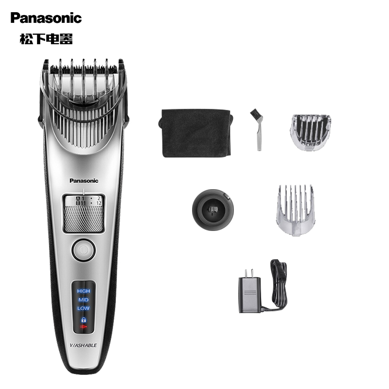 松下(Panasonic)电动理发器家庭成人儿童电推子剪刀剃光头神器磁悬浮马达全身水洗ER-JSC6AS405