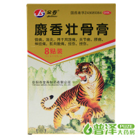 金寿 麝香壮骨膏 8片 风湿关节痛镇痛消炎腰痛扭伤酸痛药
