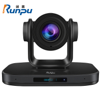 润普Runpu RP-HD962A视频会议摄像头AI人形追踪 云台 20倍变焦4K/P60带IP显示直播录播摄像机