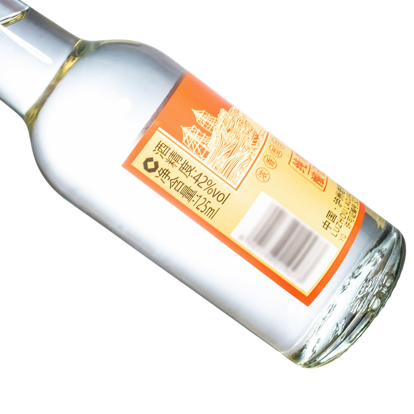 泸州老窖 泸州二曲 42度125ml*40瓶 纯粮酿造 浓香型白酒