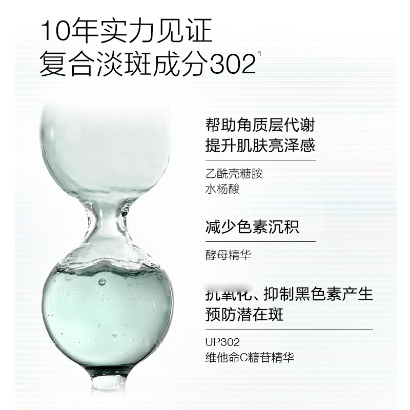 CLINIQUE倩碧302焕白镭射淡斑精华乳50ml提亮肤色淡化斑点痘印淡化黑色素消除暗沉透亮肌肤水润细腻修复肌肤