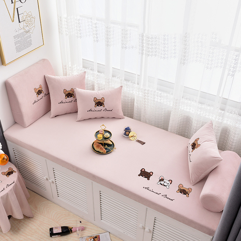 英仑风情 冬季海绵飘窗垫加厚坐垫窗台垫定制海绵阳台垫子沙发卡座