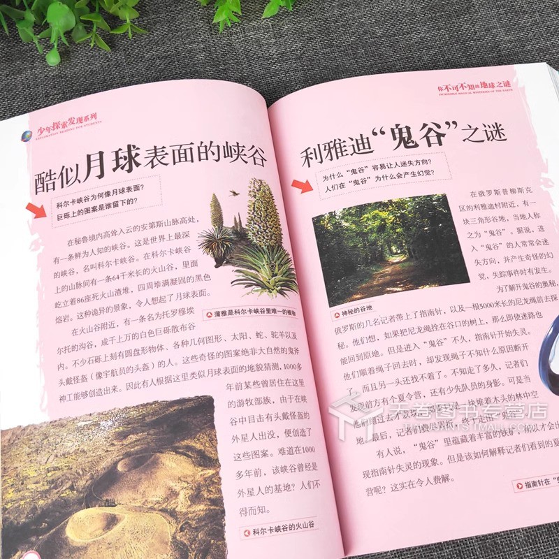 地球之谜 [正版]地球未解之谜 青少年探索发现系列 9-12-15岁青少年科普读物 儿童百科大全彩绘绘本青少年版青少年学高清大图