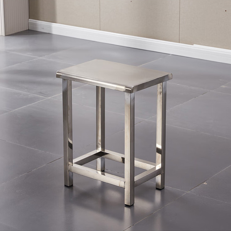 湘渭不锈钢凳子流水线加厚耐用小板凳工厂洁净无尘车间方凳常规201款:长34*宽24*高50高清大图