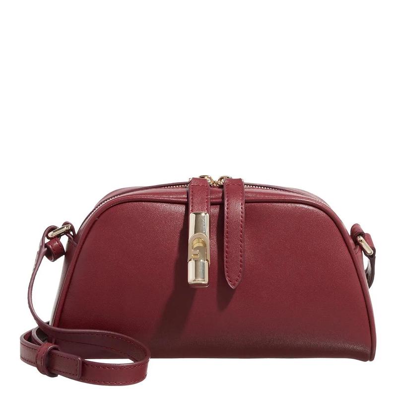 FURLAFurlaGocciaS单肩包樱桃红优雅Nappa皮革女士斜挎包