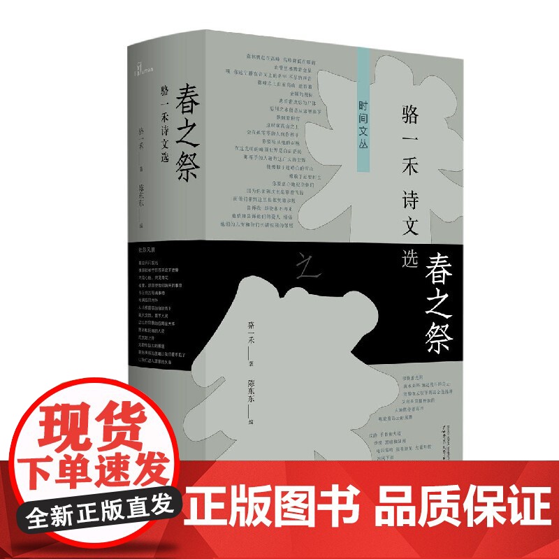 新民说 春之祭:骆一禾诗文选 骆一禾/著 骆一禾 诗歌 评论 书信 广西师范大学出版社高清大图