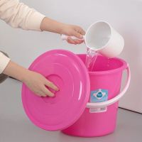 茶花 家用手提大号塑料学生宿舍洗衣提水泡脚桶21L颜色随机