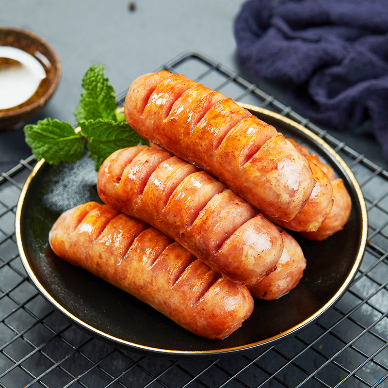 红小厨火山石地道烤肠250g5根装原味