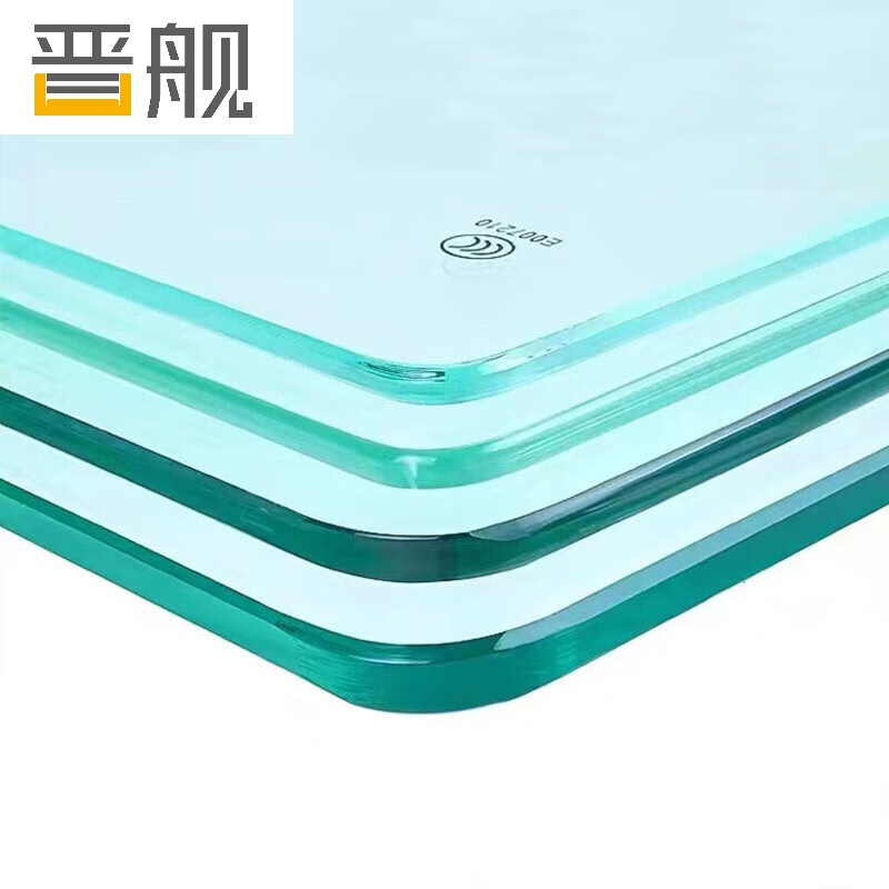 晋舰玻璃桌面钢化方形玻璃桌面酒店饭店食堂防刮痕玻璃桌面 边长50CM