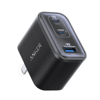 Anker安克安心充Ultra70wMacbook充电器65w氮化镓iphone16手机PD快充头45W多口适用黑色