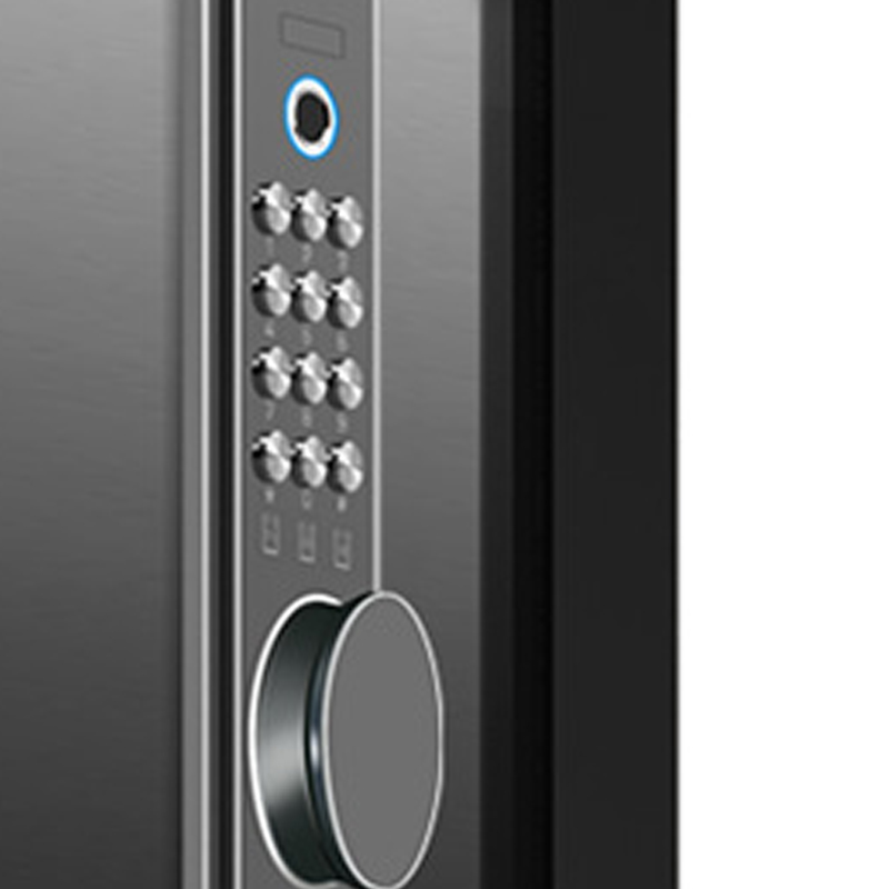 臻远 ZY40618091 小型保险柜密码保险箱全钢防盗保管箱 45cm黑色指纹密码款高清大图