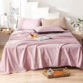 加厚全棉布料床单加密单件纯棉单人学生宿舍风双人被单被罩棉_683 120x230cm 798-(豆沙粉)全棉床单单件