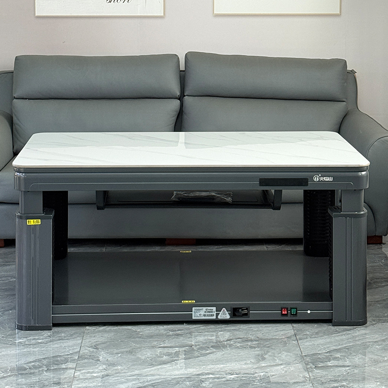 火焰山2025新款升降电暖茶几客厅家用电暖桌取暖桌烤火炉一体高清大图