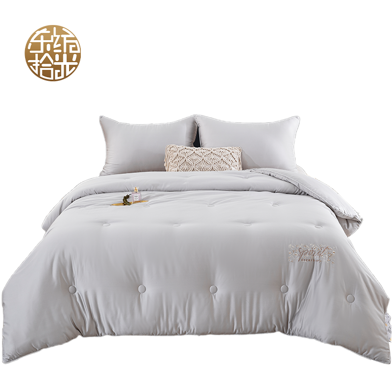 东纺拾光超柔亲肤企鹅绒春秋被150*200cm 灰色 (单位:条)DF3007