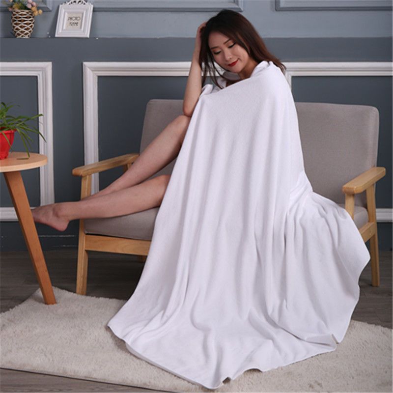 美容院浴巾大号120200铺床白大毛巾酒店家用男女裹身吸水速干