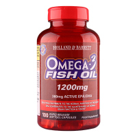 英国HB荷柏瑞深海鱼油软胶囊1200mg*100粒加班 血脂 缓解视疲劳新鲜效期