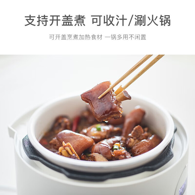 歐萊克 YWB3002A(3L电压力锅旋钮款 双胆陶白DYLG00308) 电压力锅 迷你多功能电饭煲预约电高压锅炖煲煮高清大图
