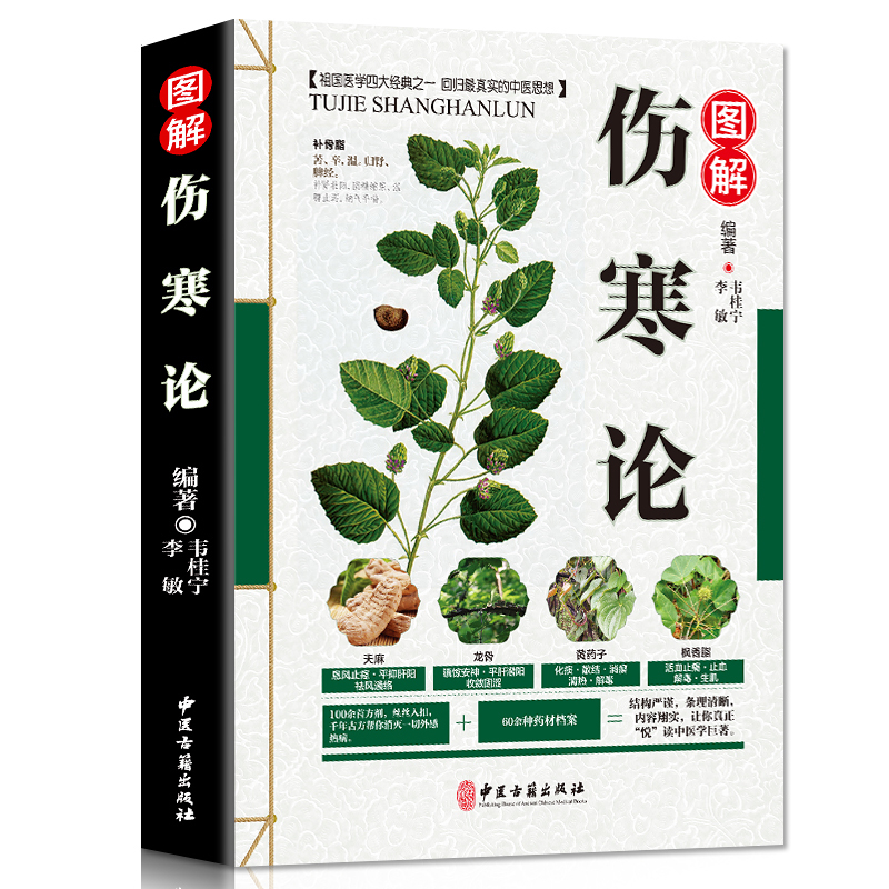 [醉染正版]伤寒论张仲景正版原著全集中医伤寒杂病论选读白话文中医养生书籍大全医学全书中医自学入门零基础倪海厦四大名著之一高清大图