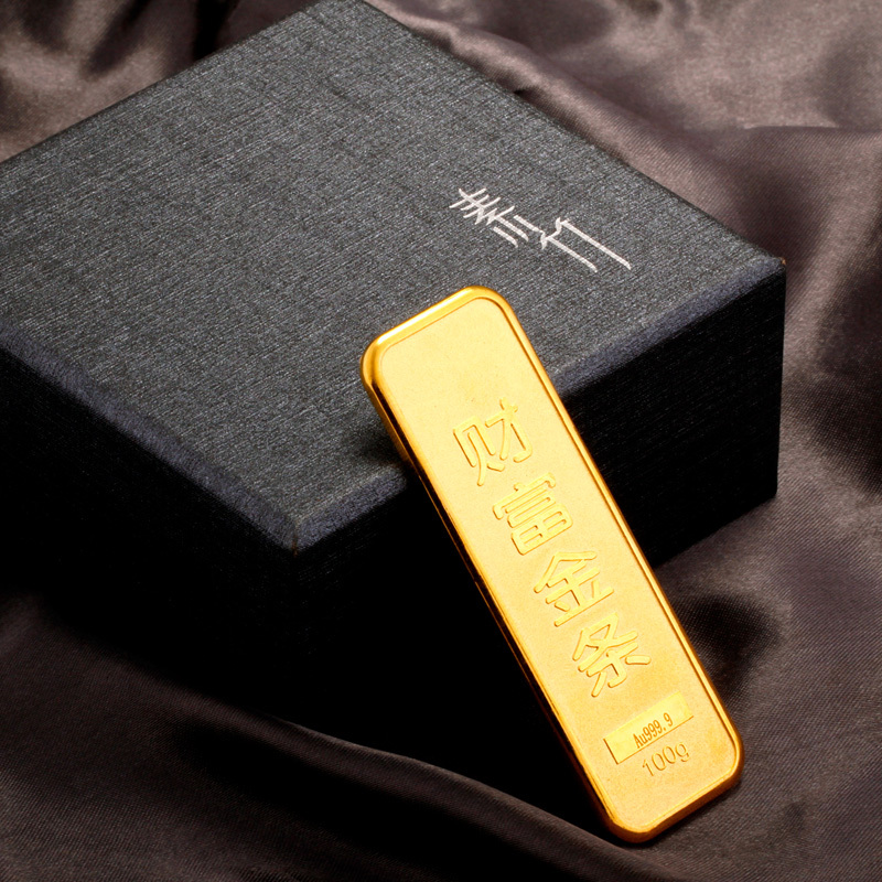 素竹 足金9999 财富金条 100克