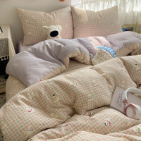 a类双层纱被套单件家用双人被罩单买南通学生宿舍单人床上用品_12 单被套2.0*2.3m 呆萌西高地【A类双层纱/亲肤柔软/透气】