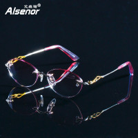 ALSENOR/艾森诺自动变焦智能老花镜女日本进口镜片远近两用渐进多焦点老花眼镜2145