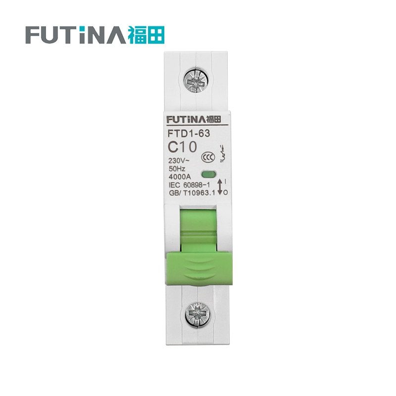 福田 小型断路器空开 家用空气开关小型断路器不带漏保 1P10A 单位:个高清大图