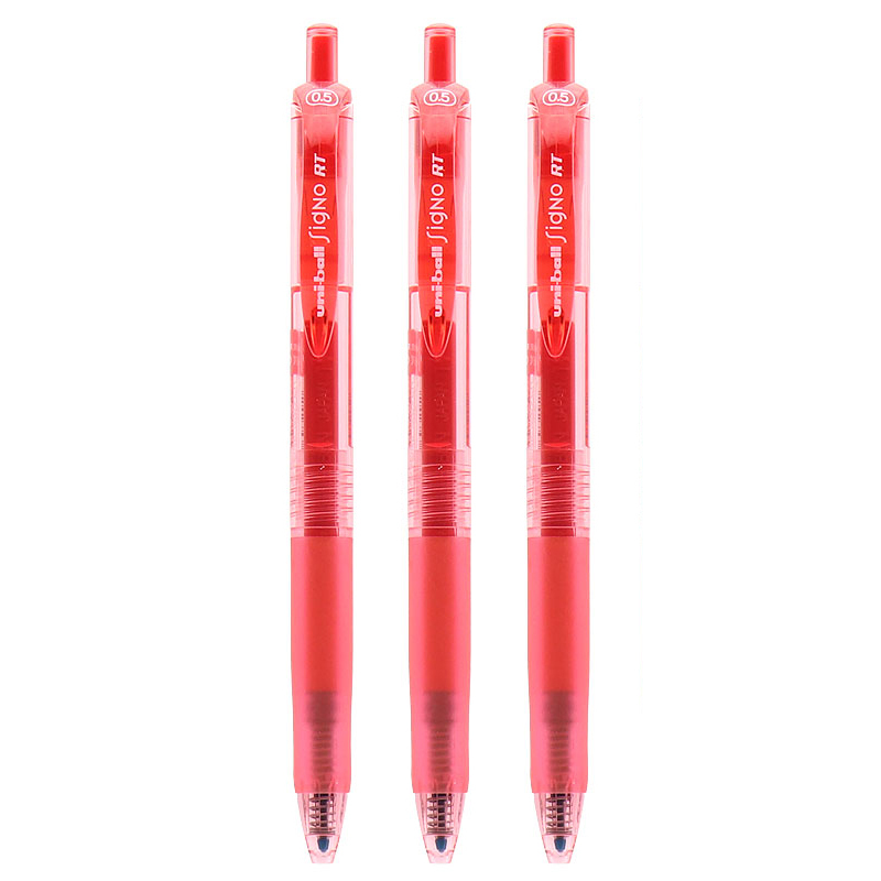 龙钻笔类umn-105盒装 日本三菱umn-105水笔按动中性笔umn105签字笔蓝