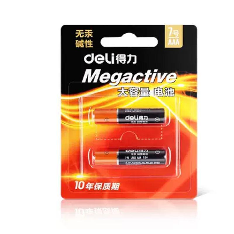 得力deli18504碱性电池(黑)H 7号电池 一板价格