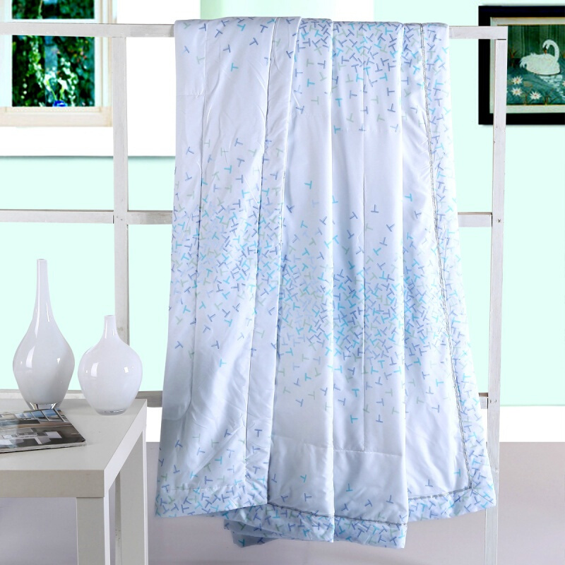 夏凉被子230*200柔软亲肤贴身空被夏被芯2.3米*2米天蓝色200X230cm