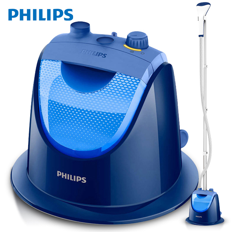 飞利浦(Philips)蒸汽立式挂烫机GC499电熨斗小型迷你手持挂式1500W1挡蒸汽调节1.2L水箱易冲洗除水垢