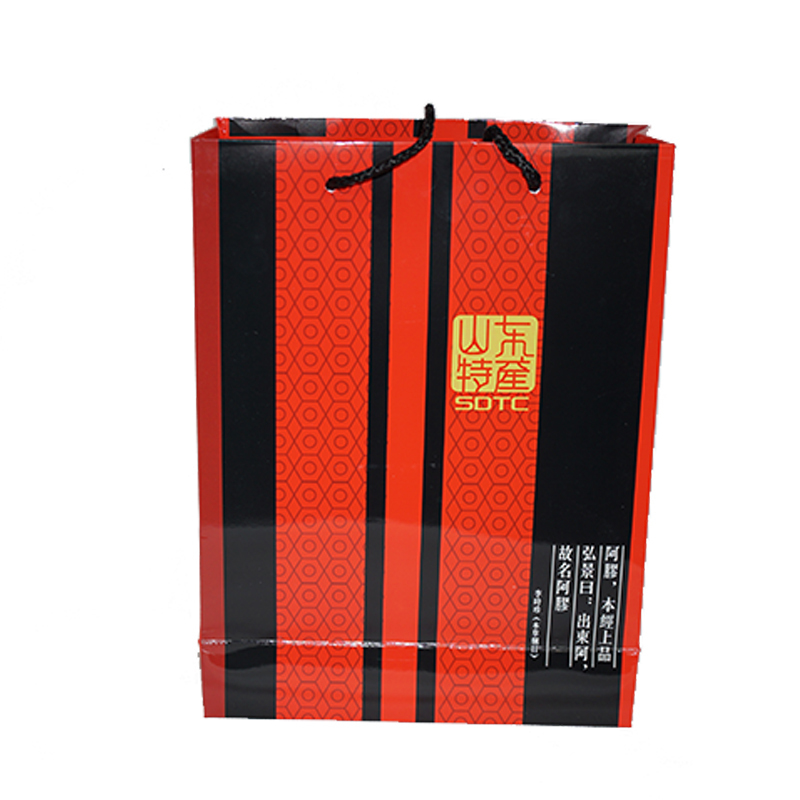 鲁仁阿胶固元糕1000g装 送礼袋阿胶糕即食阿胶糕方便即食阿胶膏东阿特产500g*2盒